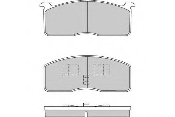 E.T.F. 120239 Комплект тормозных колодок, дисковый тормоз