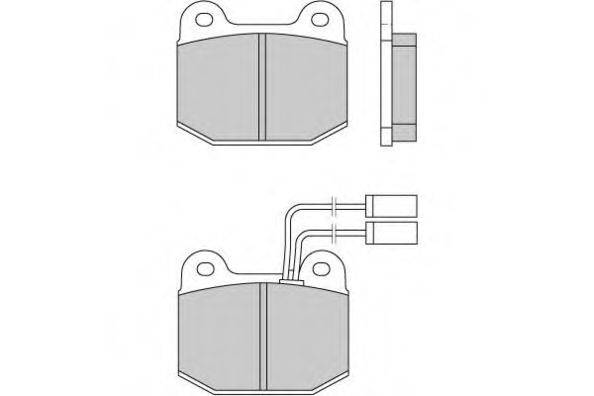 E.T.F. 120274 Комплект тормозных колодок, дисковый тормоз