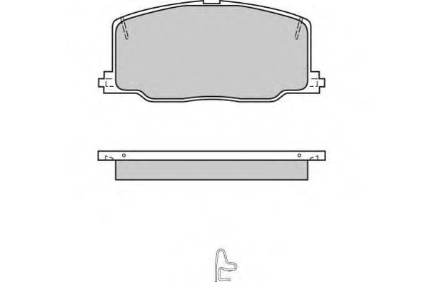 E.T.F. 120411 Комплект тормозных колодок, дисковый тормоз
