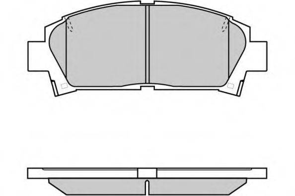 E.T.F. 120752 Комплект тормозных колодок, дисковый тормоз