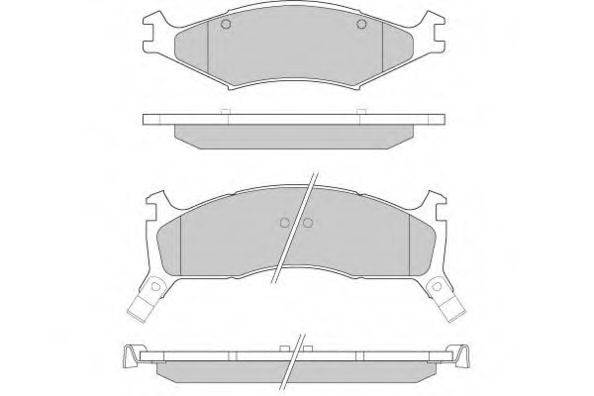 E.T.F. 120772 Комплект тормозных колодок, дисковый тормоз