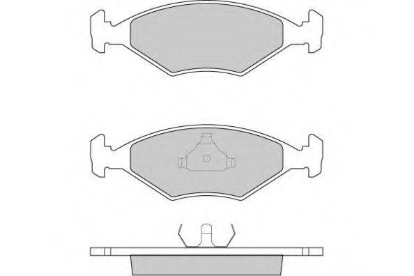 E.T.F. 120822 Комплект тормозных колодок, дисковый тормоз