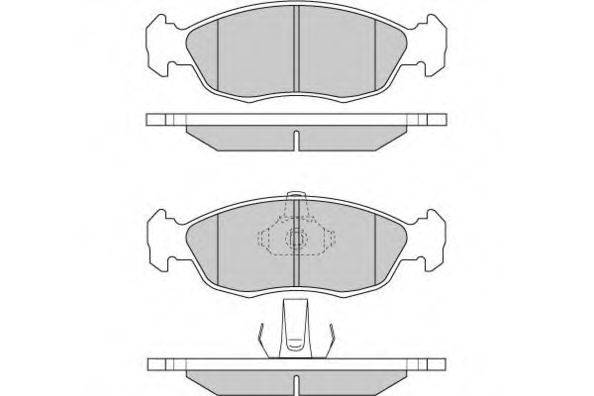 E.T.F. 120853 Комплект тормозных колодок, дисковый тормоз