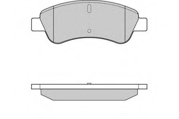 E.T.F. 120928 Комплект тормозных колодок, дисковый тормоз