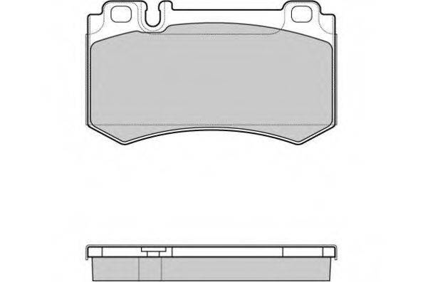 E.T.F. 121164 Комплект тормозных колодок, дисковый тормоз