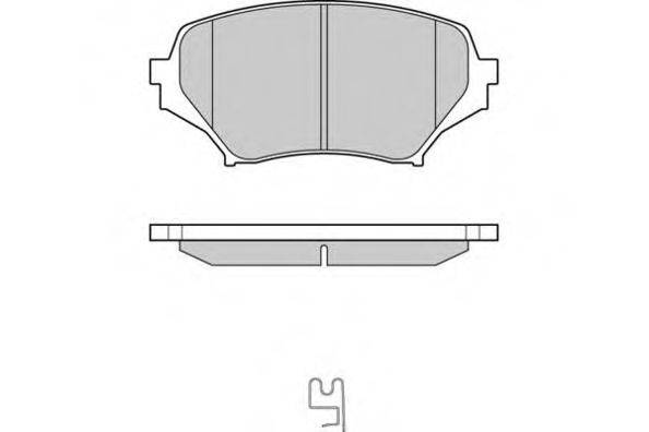 E.T.F. 121260 Комплект тормозных колодок, дисковый тормоз