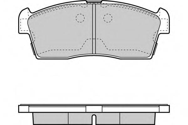 E.T.F. 121380 Комплект тормозных колодок, дисковый тормоз