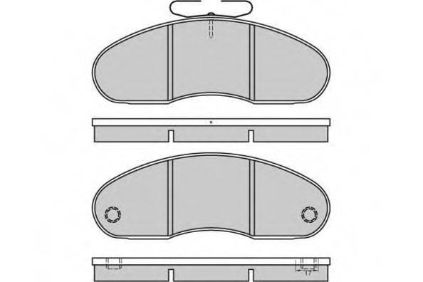 E.T.F. 125224 Комплект тормозных колодок, дисковый тормоз