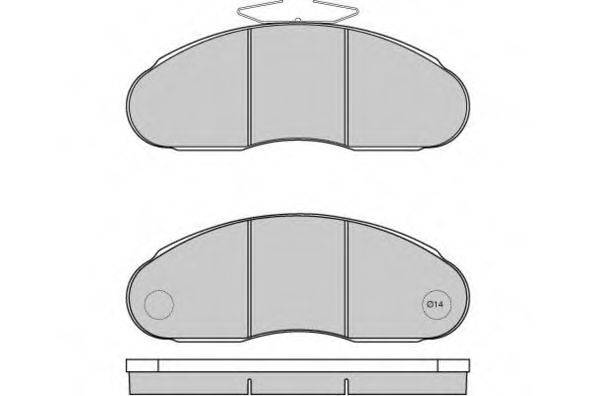 E.T.F. 125261 Комплект тормозных колодок, дисковый тормоз