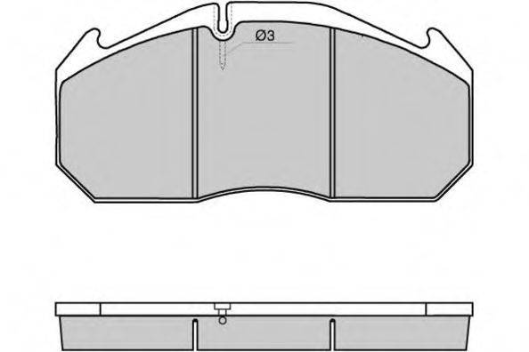 E.T.F. 125264 Комплект тормозных колодок, дисковый тормоз