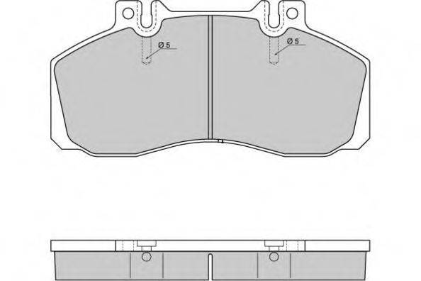 E.T.F. 125289 Комплект тормозных колодок, дисковый тормоз