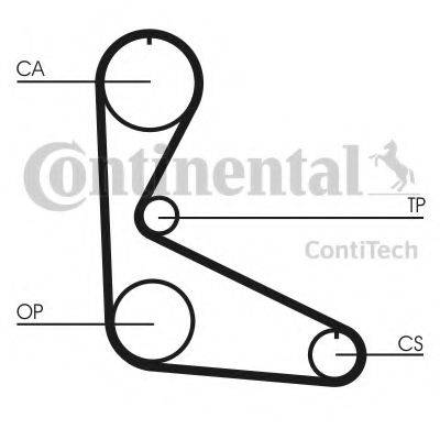 CONTITECH CT626 Ремень ГРМ