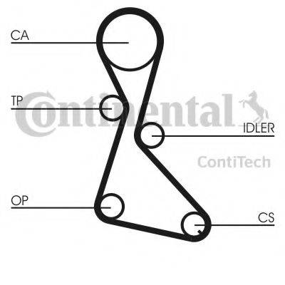 CONTITECH CT684K1 Комплект ремня ГРМ