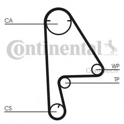 CONTITECH CT1082 Ремень ГРМ