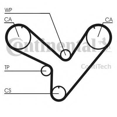 CONTITECH CT893 Ремень ГРМ