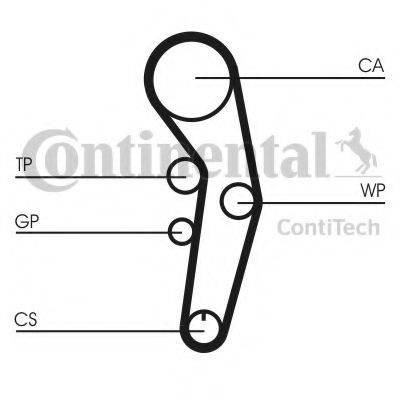 CONTITECH CT1090K2 Комплект ремня ГРМ