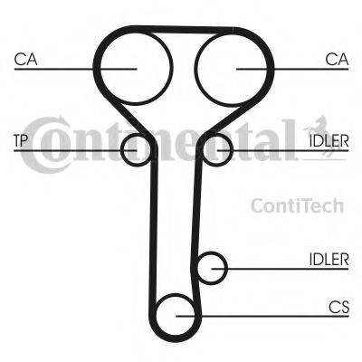 CONTITECH CT978K2 Комплект ремня ГРМ