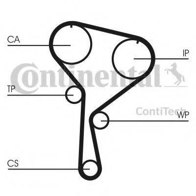 CONTITECH CT1035K2 Комплект ремня ГРМ