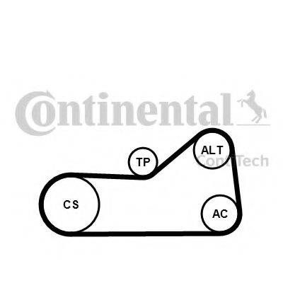 CONTITECH 6PK976K3 Поликлиновой ременный комплект