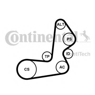 CONTITECH 6PK1515K1 Поликлиновой ременный комплект