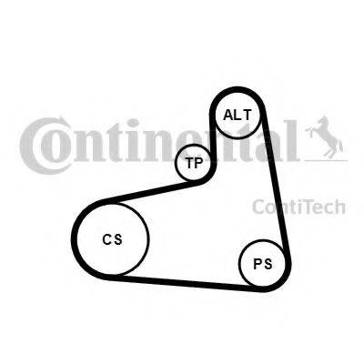 CONTITECH 6PK906K1 Поликлиновой ременный комплект