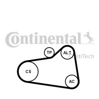 CONTITECH 6PK905EXTRAK1 Поликлиновой ременный комплект