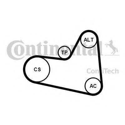 CONTITECH 6PK976K1 Поликлиновой ременный комплект