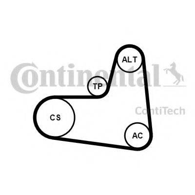 CONTITECH 6PK995K1 Поликлиновой ременный комплект