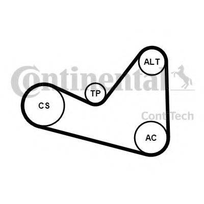 CONTITECH 6PK1050K3 Поликлиновой ременный комплект