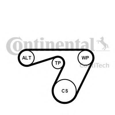 CONTITECH 6PK1180K1 Поликлиновой ременный комплект