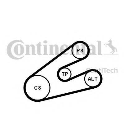 CONTITECH 6PK1453K1 Поликлиновой ременный комплект