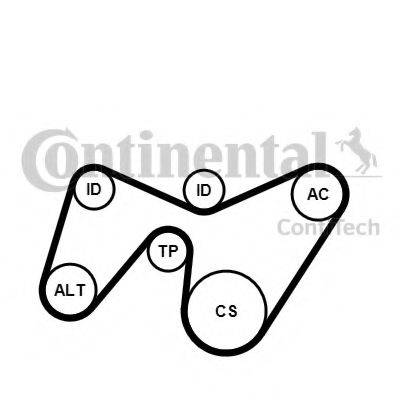 CONTITECH 6PK1642K2 Поликлиновой ременный комплект