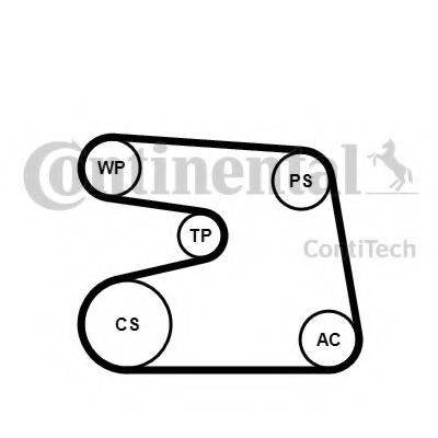 CONTITECH 6PK1873K4 Поликлиновой ременный комплект