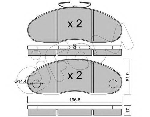 CIFAM 8221112 Комплект тормозных колодок, дисковый тормоз