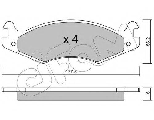 CIFAM 8221330 Комплект тормозных колодок, дисковый тормоз