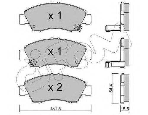 CIFAM 8221380 Комплект тормозных колодок, дисковый тормоз