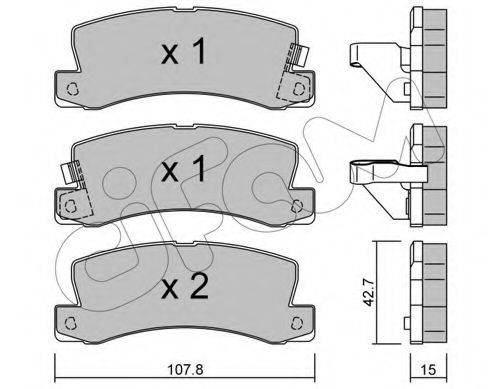 CIFAM 8221610 Комплект тормозных колодок, дисковый тормоз