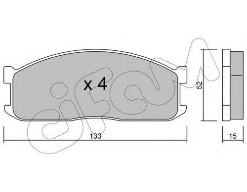 CIFAM 8222320 Комплект тормозных колодок, дисковый тормоз