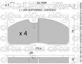 CIFAM 8222694K Комплект тормозных колодок, дисковый тормоз