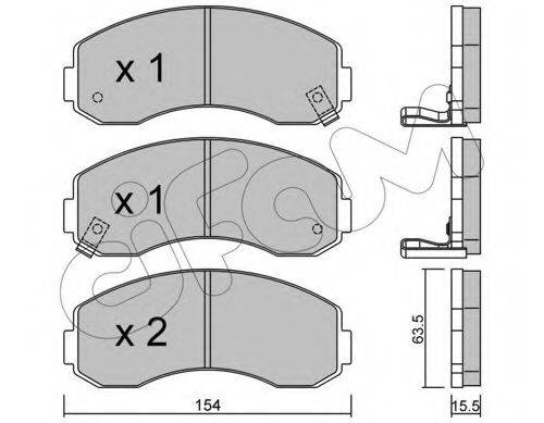 CIFAM 8223770 Комплект тормозных колодок, дисковый тормоз