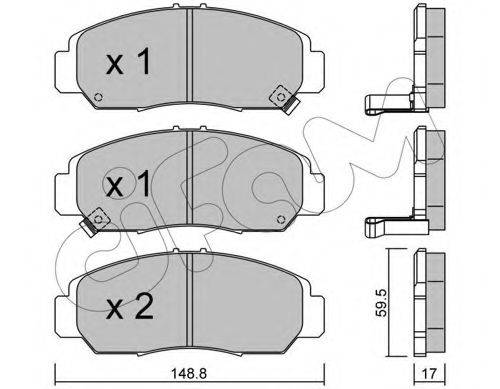 CIFAM 8224620 Комплект тормозных колодок, дисковый тормоз