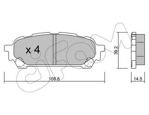 CIFAM 8226130 Комплект тормозных колодок, дисковый тормоз