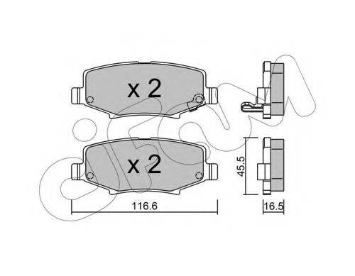 CIFAM 8228630 Комплект тормозных колодок, дисковый тормоз