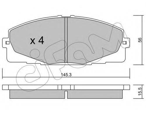 CIFAM 8228830 Комплект тормозных колодок, дисковый тормоз