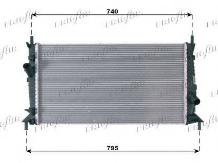 FRIGAIR 01053084 Радиатор, охлаждение двигателя