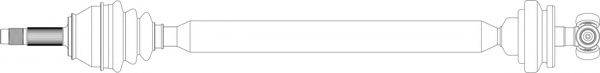 GENERAL RICAMBI FI3356 Приводной вал