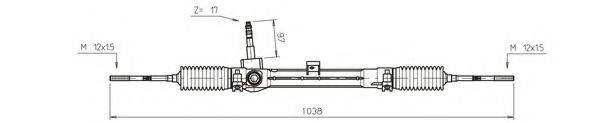 GENERAL RICAMBI FI4114 Рулевой механизм