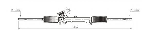 GENERAL RICAMBI PE4029 Рулевой механизм