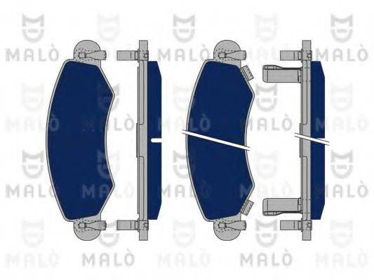 MALO 1050153 Комплект тормозных колодок, дисковый тормоз