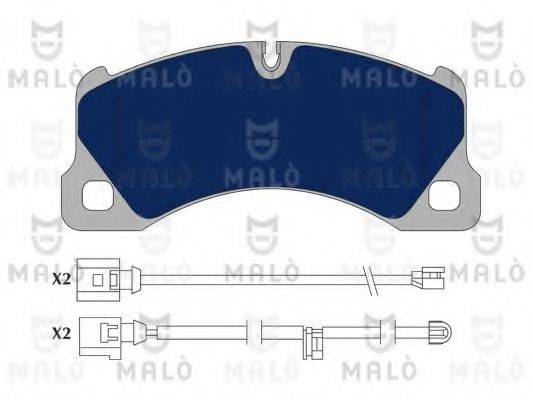MALO 1051036 Комплект тормозных колодок, дисковый тормоз
